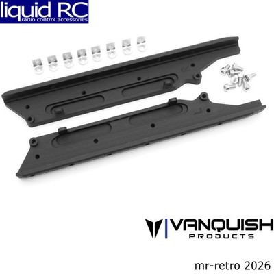 Vanquish Products 06883 Aluminum Origin Rock Sliders - Black Anodized