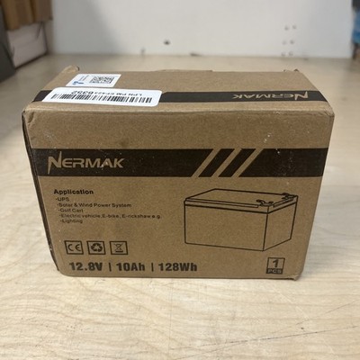 Nermak 12.8V | 10Ah | 128Wh Deep Cycle Battery (Open Box)