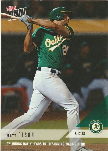 2018 Topps Now 610 Matt Olson