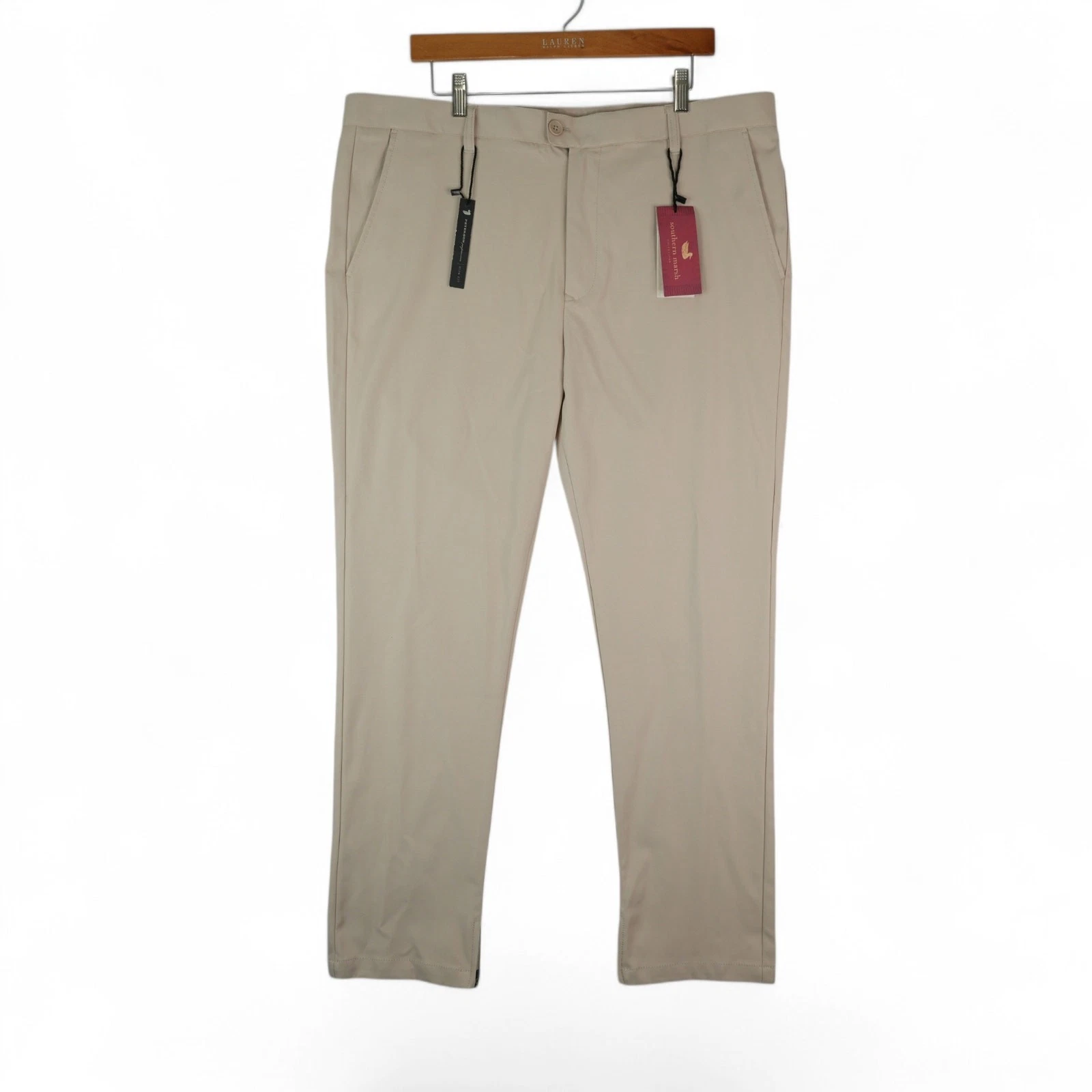 Southern Marsh Pants Men 38x30 Peterson Performance Pebble Slim Fit Stretch New