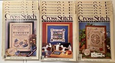 Vintage Lot of 18 Cross Stitch and Country Crafts Magazines inc. FIRST ISSUE