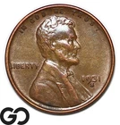 1931-S Lincoln Cent Wheat Penny, Choice AU Better Date San Francisco Issue