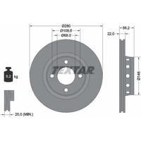 2X Textar 92060600 Bremsscheibe FüR Audi 80 B4 B3 89 8B3 8C2 8C5 8G7