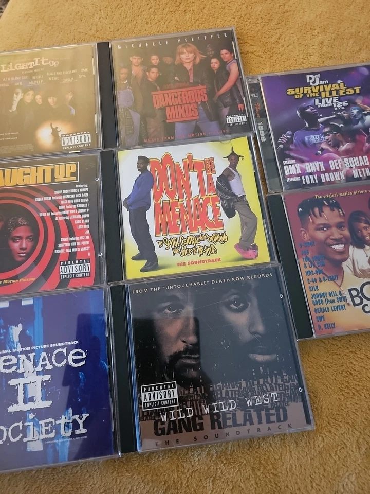 Rap Hip-Hop Motion Picture Soundtrack CD Lot (8) Menace II Society *Read* Foto 4 de 4
