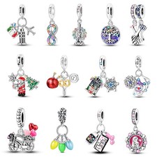 European Optional 925 Sterling Silver Love DIY Charm Pendant fit Women Bracelet