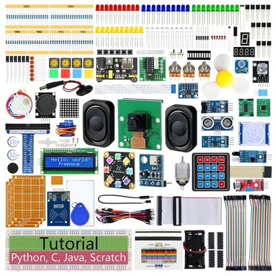 Freenove Raspberry Pi Kit Starter 1170+ Projects 386 Items Zero 2 W 3B 4B 5B ...