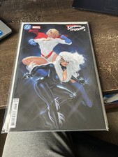 DC/MARVEL SUPERMAN SPIDER-MAN 1 CVR V DAVID TALASKI POWER GIRL & BLACK CAT