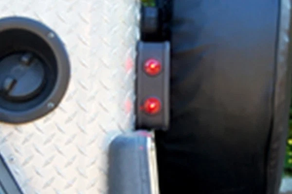 For Jeep Willys 53-58 Warrior Driver & Passenger Side Chrome/Red LED Tail Lights - Image 2 of 4