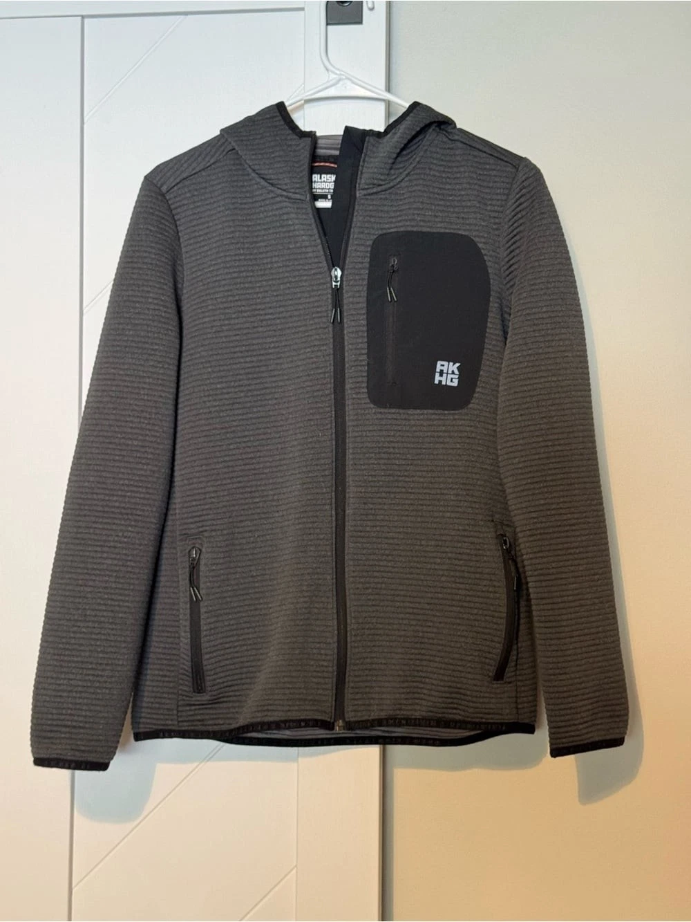 Alaskan Hardgear AKHG Blackburn Grid Fleece Full Zip Hoodie Gray Men’s S image 4