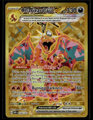 Pokemon TCG SV03: Obsidian Flames #228/197 Charizard ex