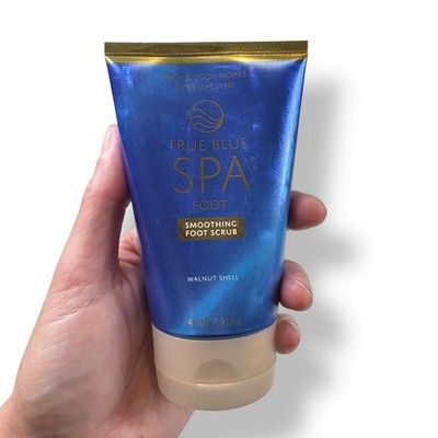 Bath & Body Works True Blue Spa Smoothing Foot Scrub 4 oz Walnut Shell New