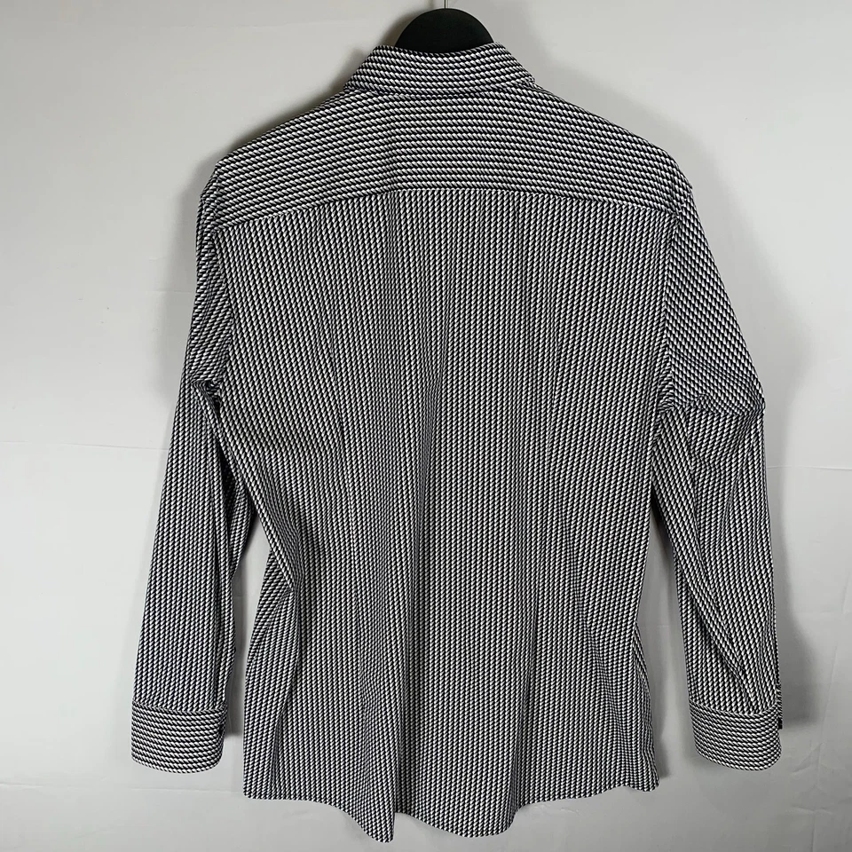 Camisas de vestir BOSS para hombre manga larga con botones rendimiento elásticas geométricas XL 17 Foto 3 de 4