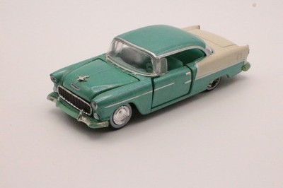 M2 Machines 1955 Chevrolet Bel Air Regal Turquoise White Two Tone 1:64 Loose