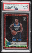 2019 Donruss Optic Fast Break Red Prizm 63/85 Jarrett Culver PSA 10 GEM MT 1a07