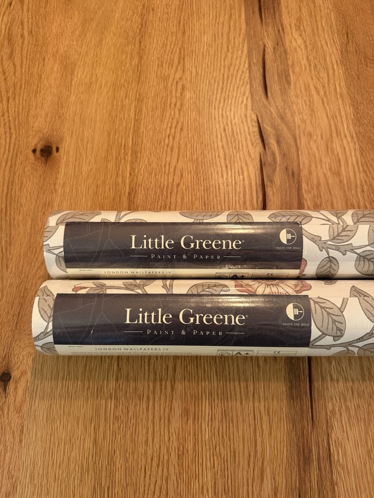 2 Rolls Little Greene Wallpaper Richmond Green Stella 0251RGSTELL - Brand New 2