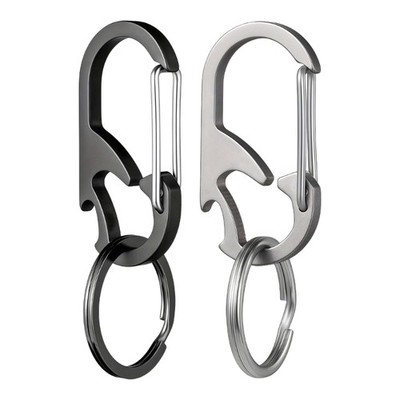 Practical Stainless Steel Keychain Bottle Opener Small Outdoor Tool for Men