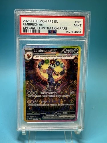Pokémon TCG Prismatic Evolutions Umbreon EX Card 161/131 PSA 9 Sir