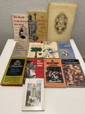 14 Catholic Spirituality Books Thomas Merton Mass Saints Prayer Conversion Lot