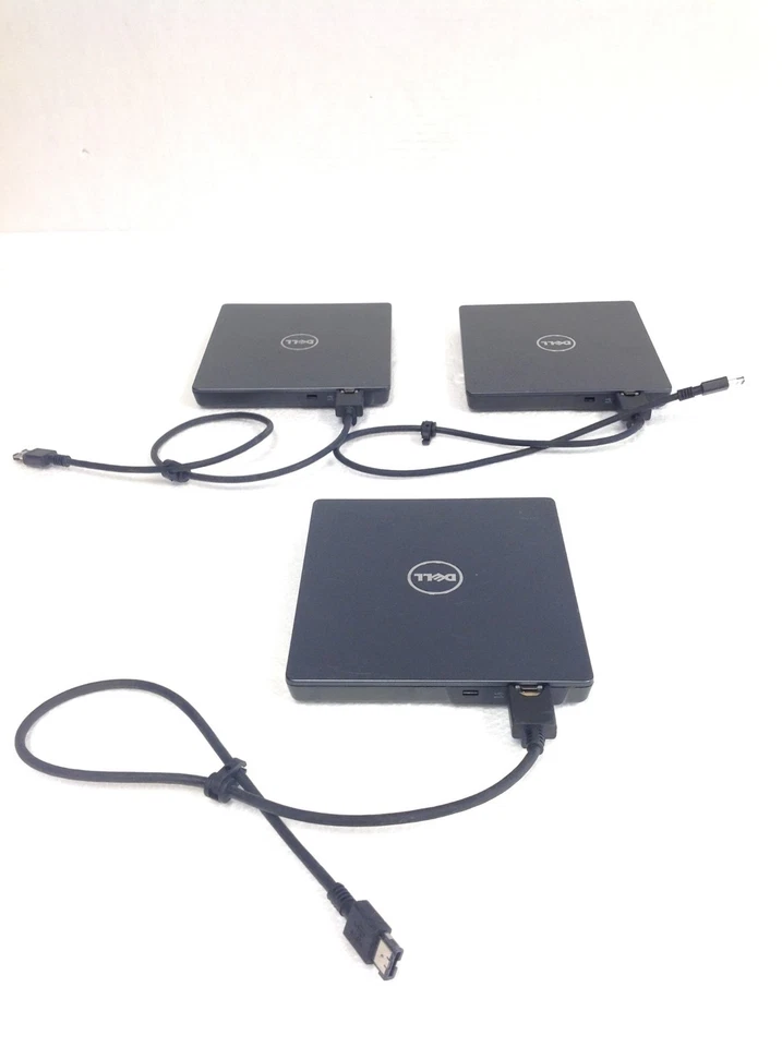 Lot Of 3 Dell Latitude K01B External Optical Drive Bay DVD/RW w/ Cable, WORKING - Image 2 of 4