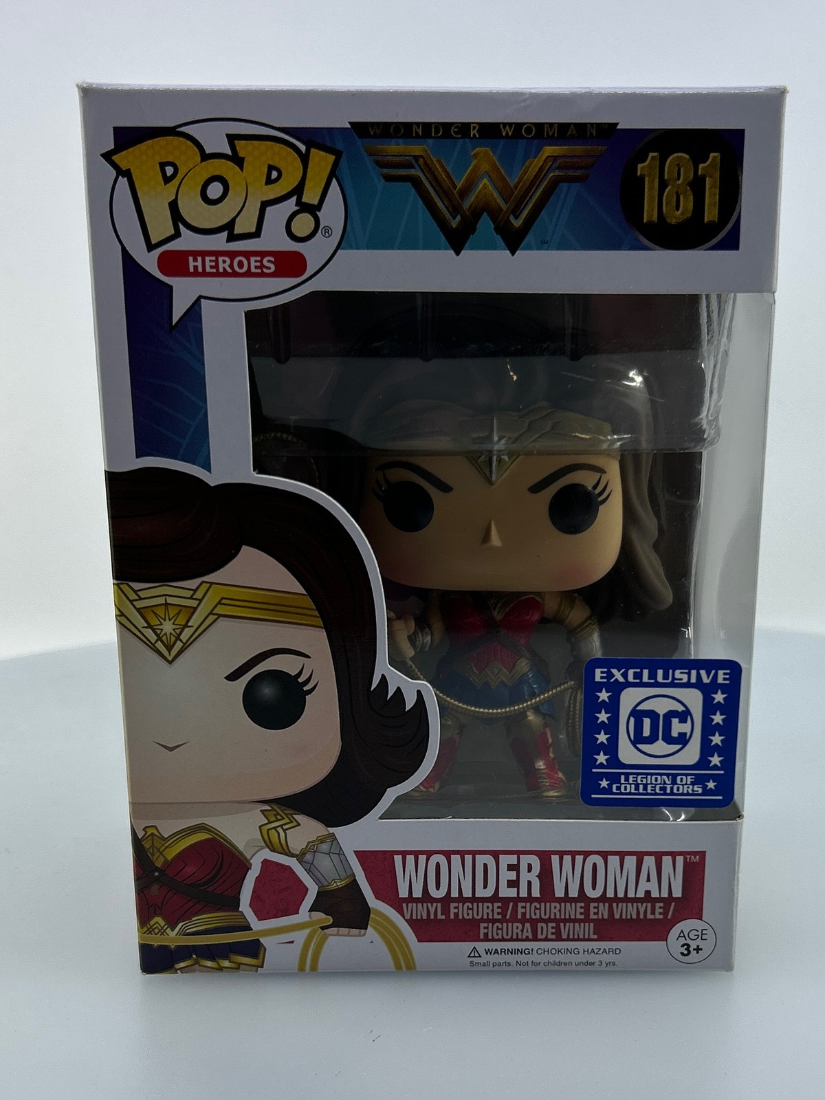 Funko Pop! Heroes Dc Comics Wonder Woman With Her Lasso #181 Damaged Box