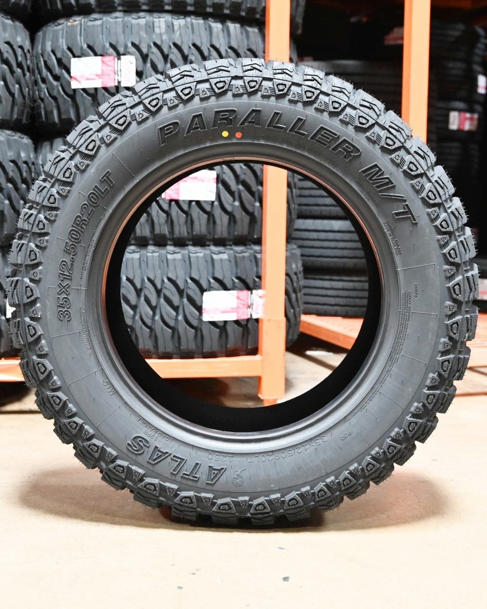 4 NEW ATLAS PARALLER M/T 33X12.50R24 Load E 10 Ply MT Mud Terrain