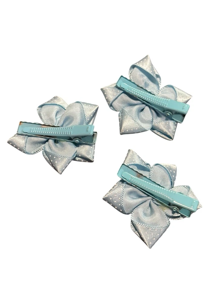 NEW hair accessories set of 3 blue hello kitty flowers - Image 3 of 3