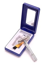 Double Edge Shaving Safety Razor with Travel Case  Blade
