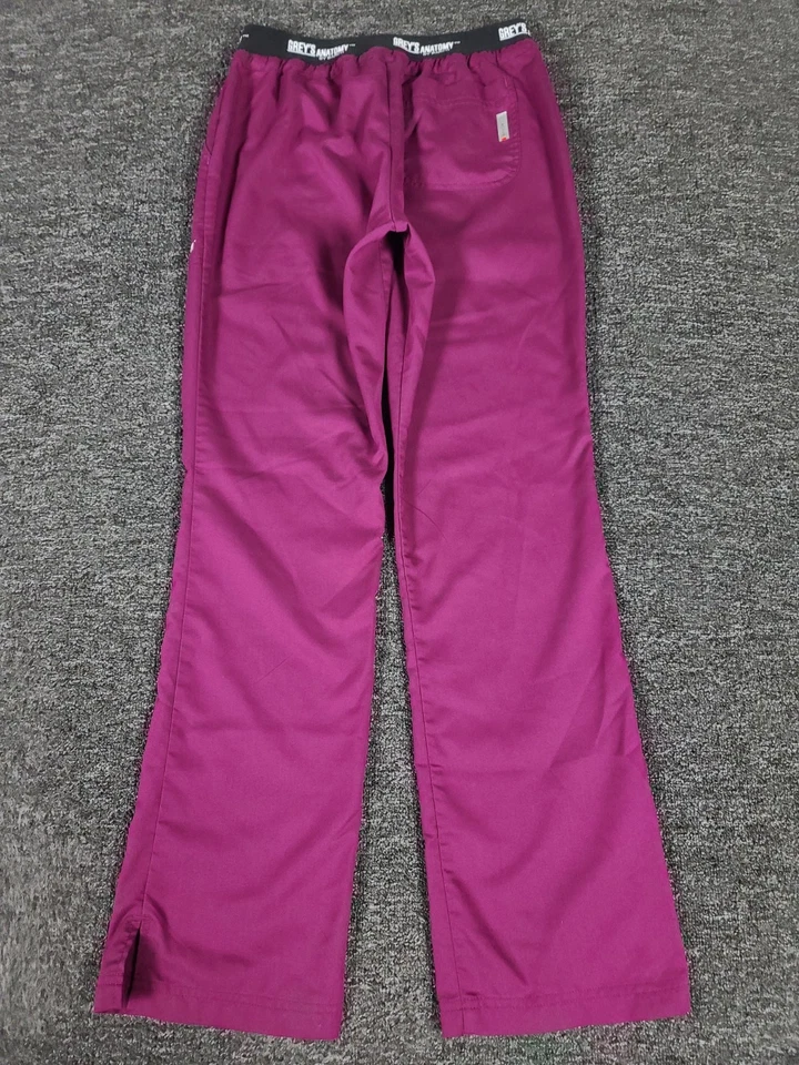 Pantalones Médicos Greys Anatomy Para Mujer Pequeños Púrpura Elastizados Activos Foto 3 de 4