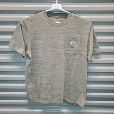 Carhartt Short Sleeve Work Shirt Mens LARGE Sandstone Original Fit Chest Pocket