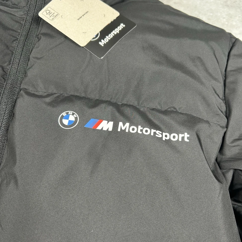 Puma BMW M Motorsport ESS+ Puffer Jacket Winter Coat Black Mens Size Large New - Image 4 of 4