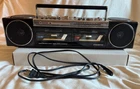 Vintage SANYO M-W800 Dual Cassette Boombox - Tested Works