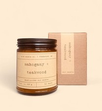 Mahogany Teakwood Soy Candle Mahogany, Oak, Light Musk Scent
