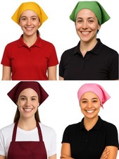 Head Wrap Head Bandana Chef Headwrap Biker Head Wrap Adjustable Bandana 6 COLORS