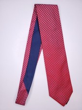 Tommy Hilfiger Mens Formal Necktie 58"Lx3.5"W Red/Navy Neck Tie