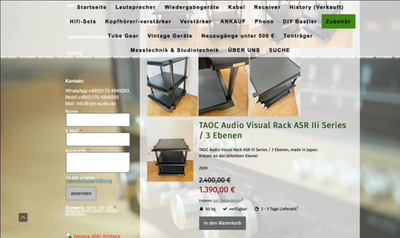 TAOC Audio Visual Rack ASR IIi Series / 3 Ebenen