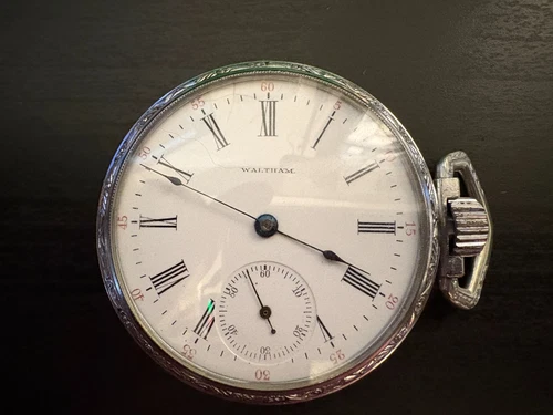 Restored Waltham 16s 15j Pocket Watch M. 1899 Grade 620, Defiance case, Running