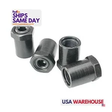 Crower 86050S-16, Set of 16 Black Steel Rocker Arm Nuts 7/Fits 16-20 Sure-Lock D