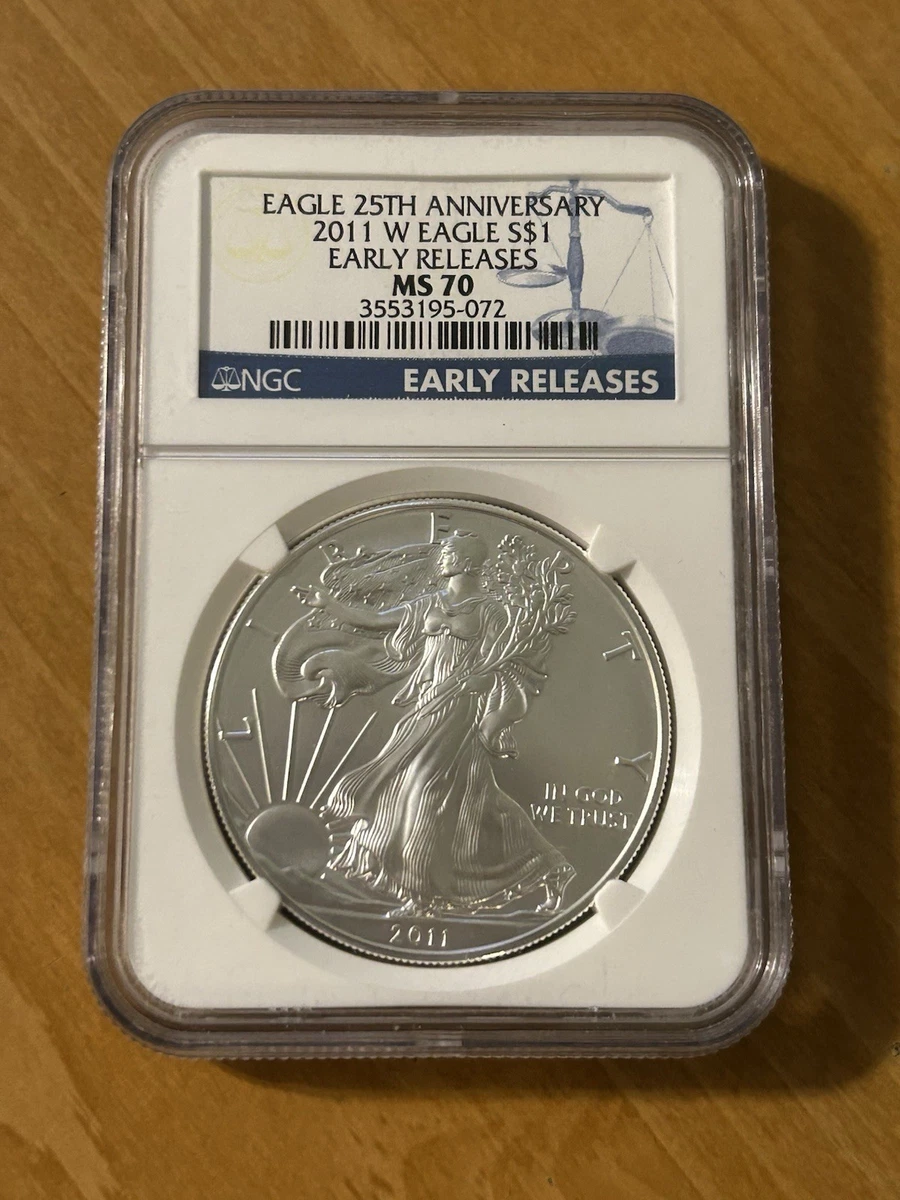 「訳あり」NGC MS70 2011 イーグル銀貨 EARLY RELEASES 2011 W Silver Eagle Ms70 for sale | eBay