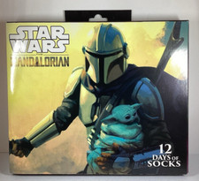 Disney Star Wars The Mandalorian 12 Days Of Socks Men's Shoe Size 6-12/New