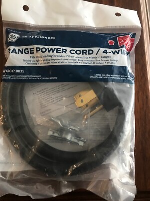 New GE Universal Range Power Cord / 4-Wire 40 Amp 4 Feet WX09X10035 Sealed