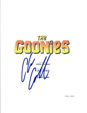 Chris Columbus Signed Autographed THE GOONIES Full Movie Script COA VD