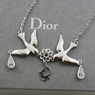 Dior silver 925 ネックレス　necklace Christian Dior Necklace Silver From Japan h27 | eBay