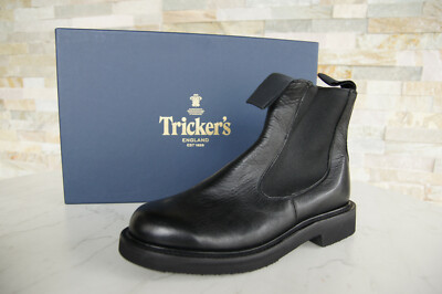 Tricker's Size 37 4 Ankle Boots Chelsea Shoes Black NEW Former RRP 685  