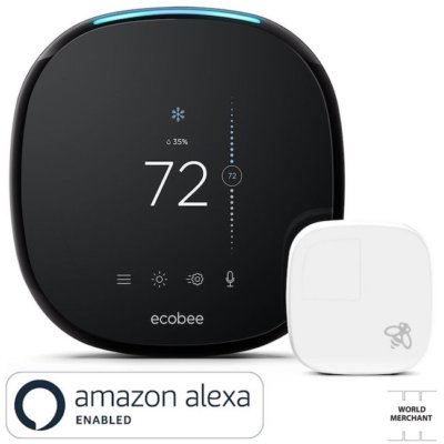 ecobee4 Smart Thermostat with Built-In Alexa, Room Sensor