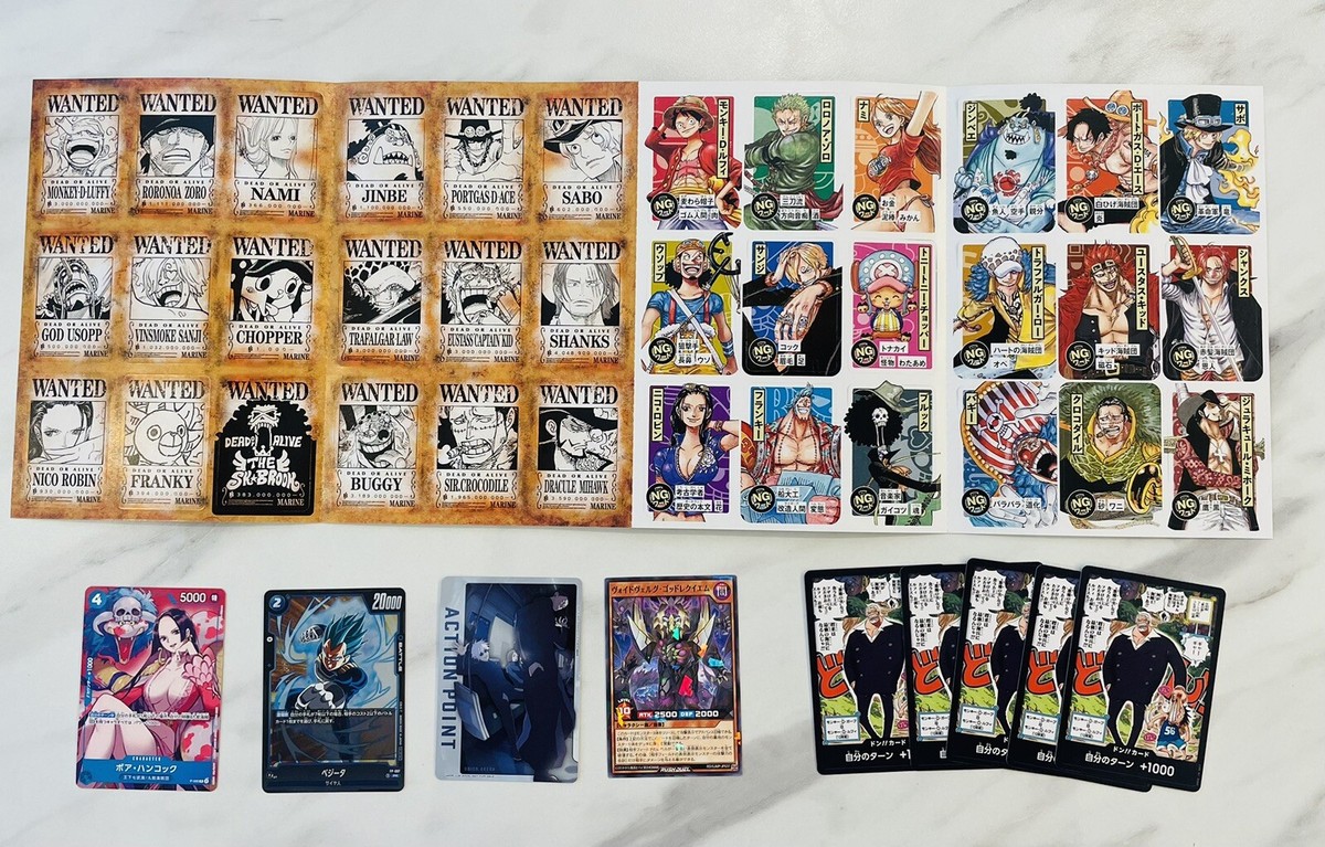 ONE PIECE , Dragon Ball Card Game , 9 Cards and 36 mini