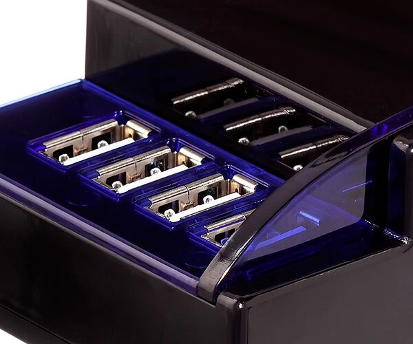 Cargador múltiple de pared de escritorio 9.6A 4 USB Reino Unido para Samsung Galaxy Tab y teléfonos Foto 3 de 4