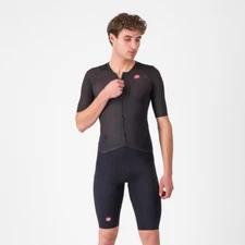 TRIATHLON SHORT SLEEVE SUIT BRAND: CASTELLI FREE SANREMO 3 SUIT BLACK
