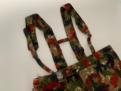 VTG Old Swiss M70 TAZ 57 Alpenflage Camo Trousers Pants