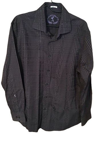 Camicia uomo Bugatchi Uomo grande cotone a forma di vestibilità manica lunga con bottoni. - Foto 7 di 11