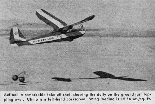 Model Airplane Plans (FF): Vintage 1939 Mystery Man 78" Wingspan for Brown Jr. - Picture 3 of 7